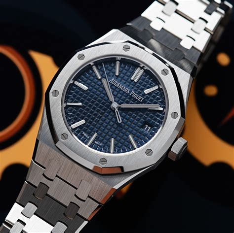 audemars piguet 37mm royal oak blue dial